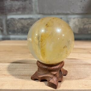 Golden Healer Dendritic Sphere - Unique Healing Crystal